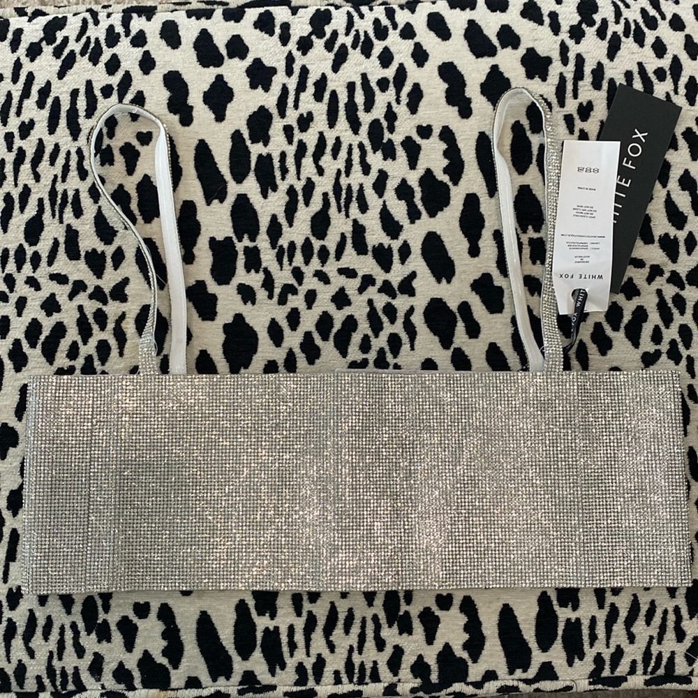 White Fox Breathtaking Crop Silver XS/S